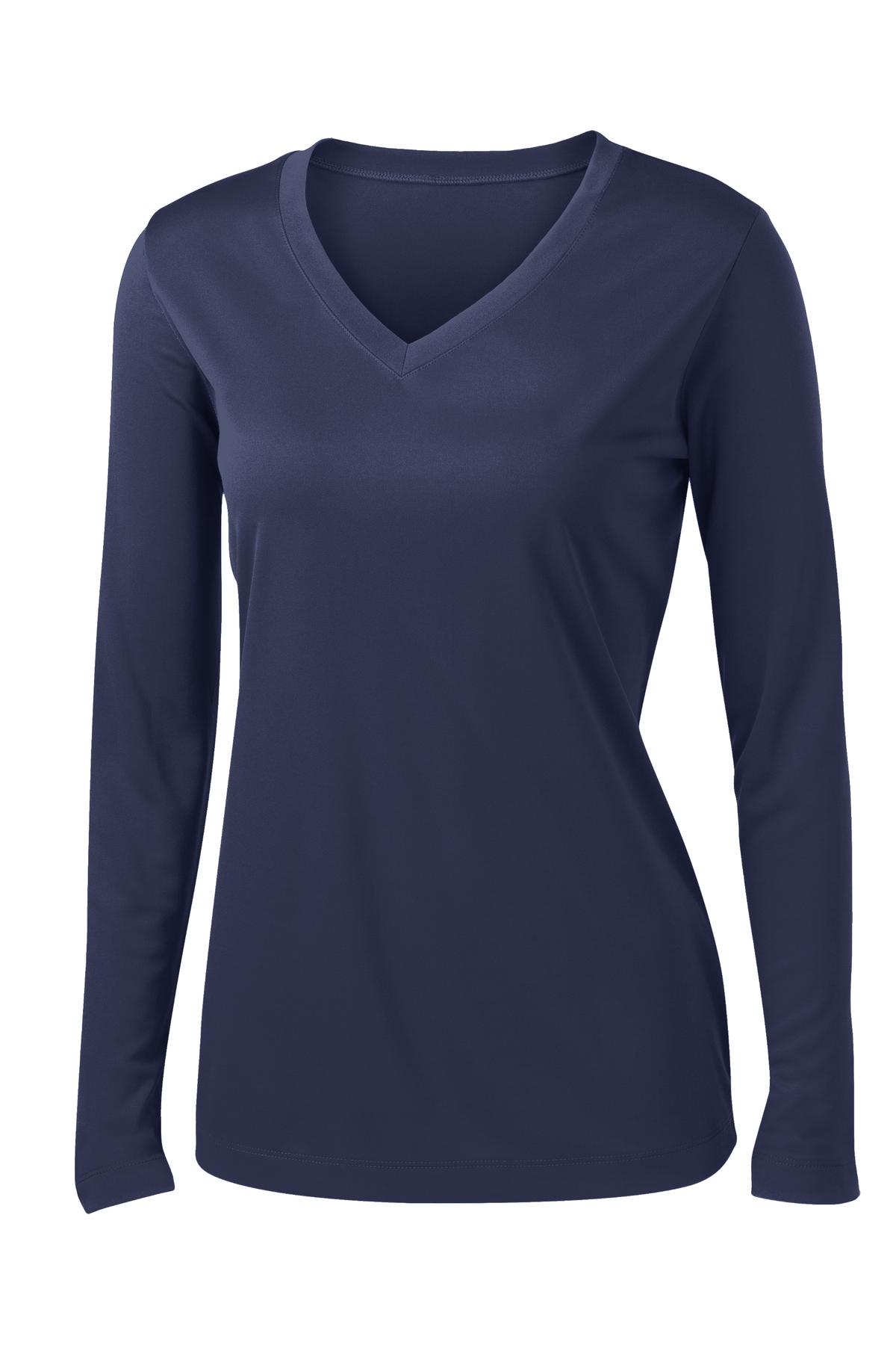 Sport-Tek® Women's Long Sleeve PosiCharge® Competitor V-Neck Tee. LST353LS