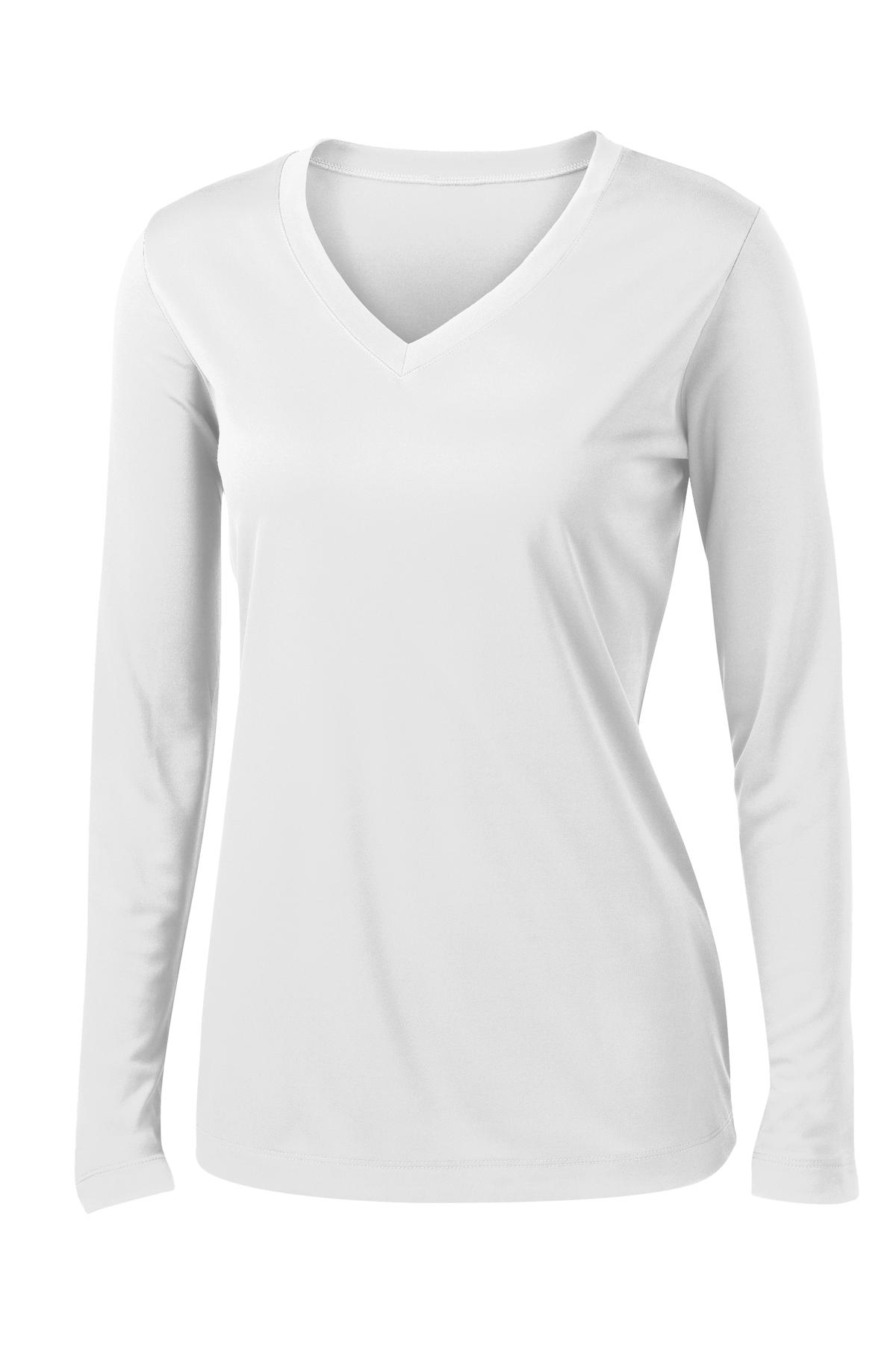 Sport-Tek® Women's Long Sleeve PosiCharge® Competitor V-Neck Tee. LST353LS