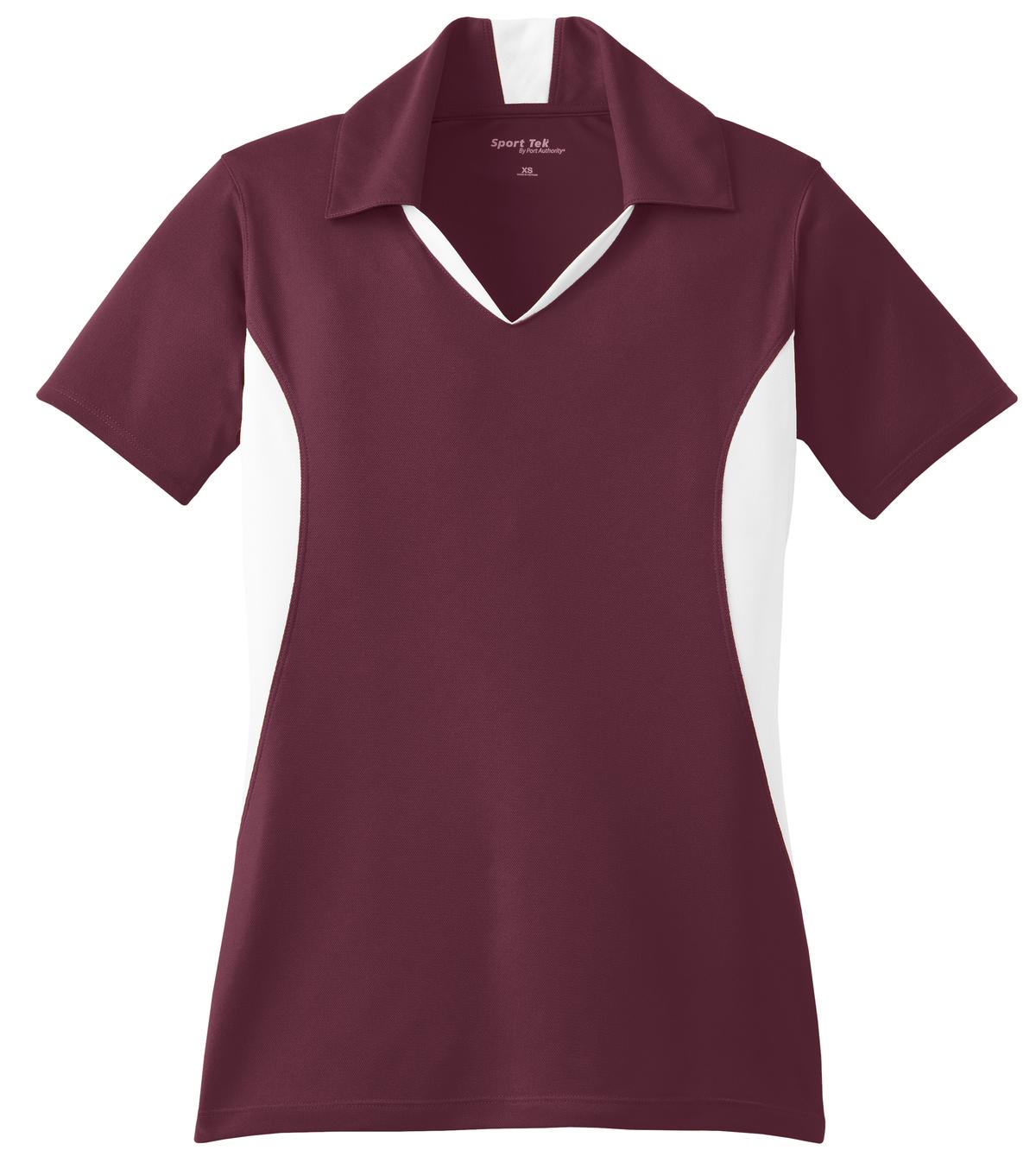 Sport-Tek® Women's Side Blocked Micropique Sport-Wick® Polo. LST655