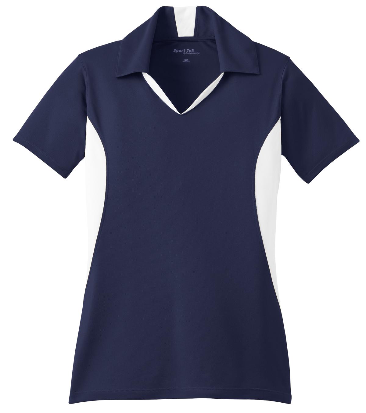 Sport-Tek® Women's Side Blocked Micropique Sport-Wick® Polo. LST655