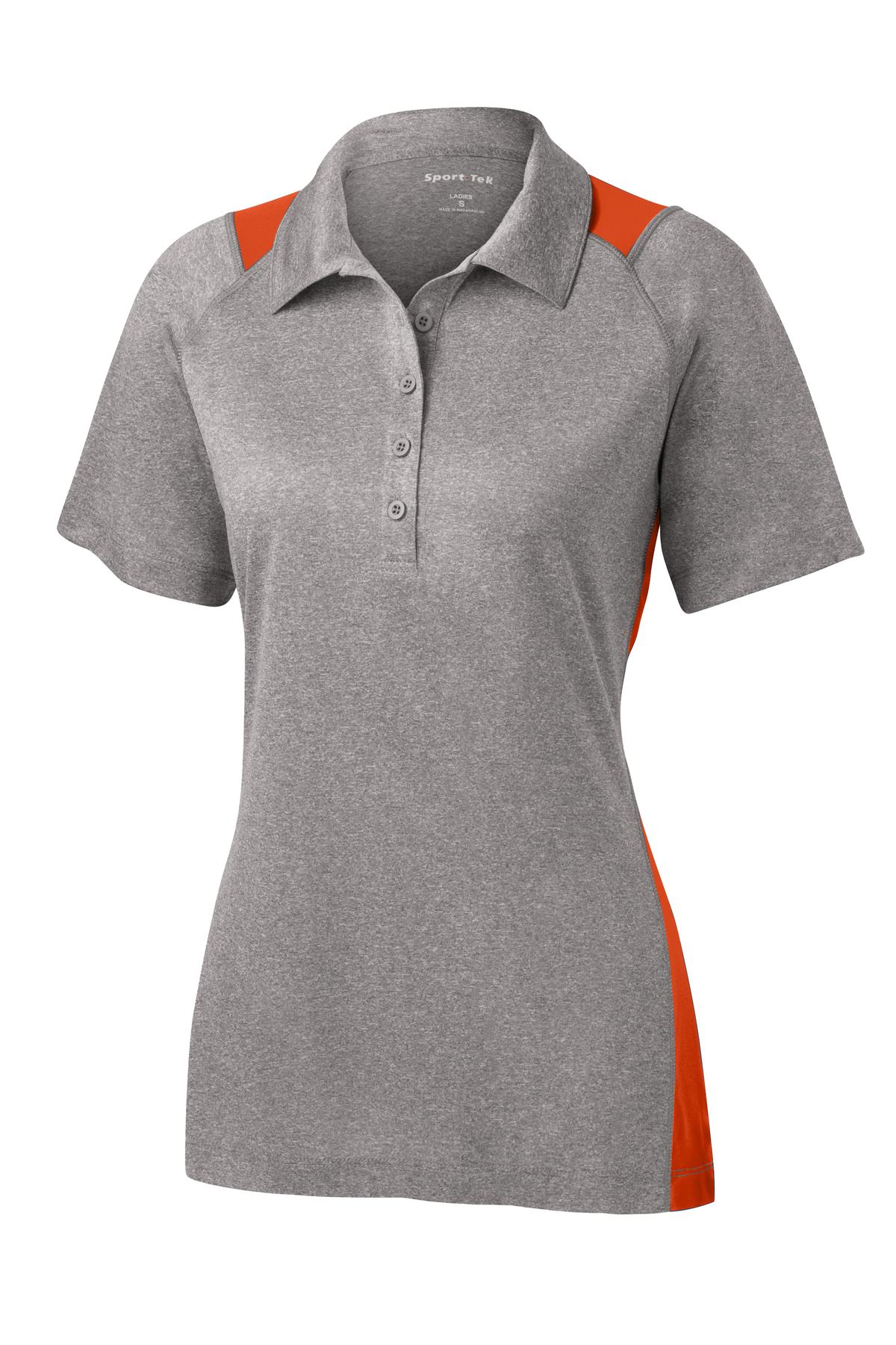 Sport-Tek® Women's Heather Colorblock Contender Polo. LST665