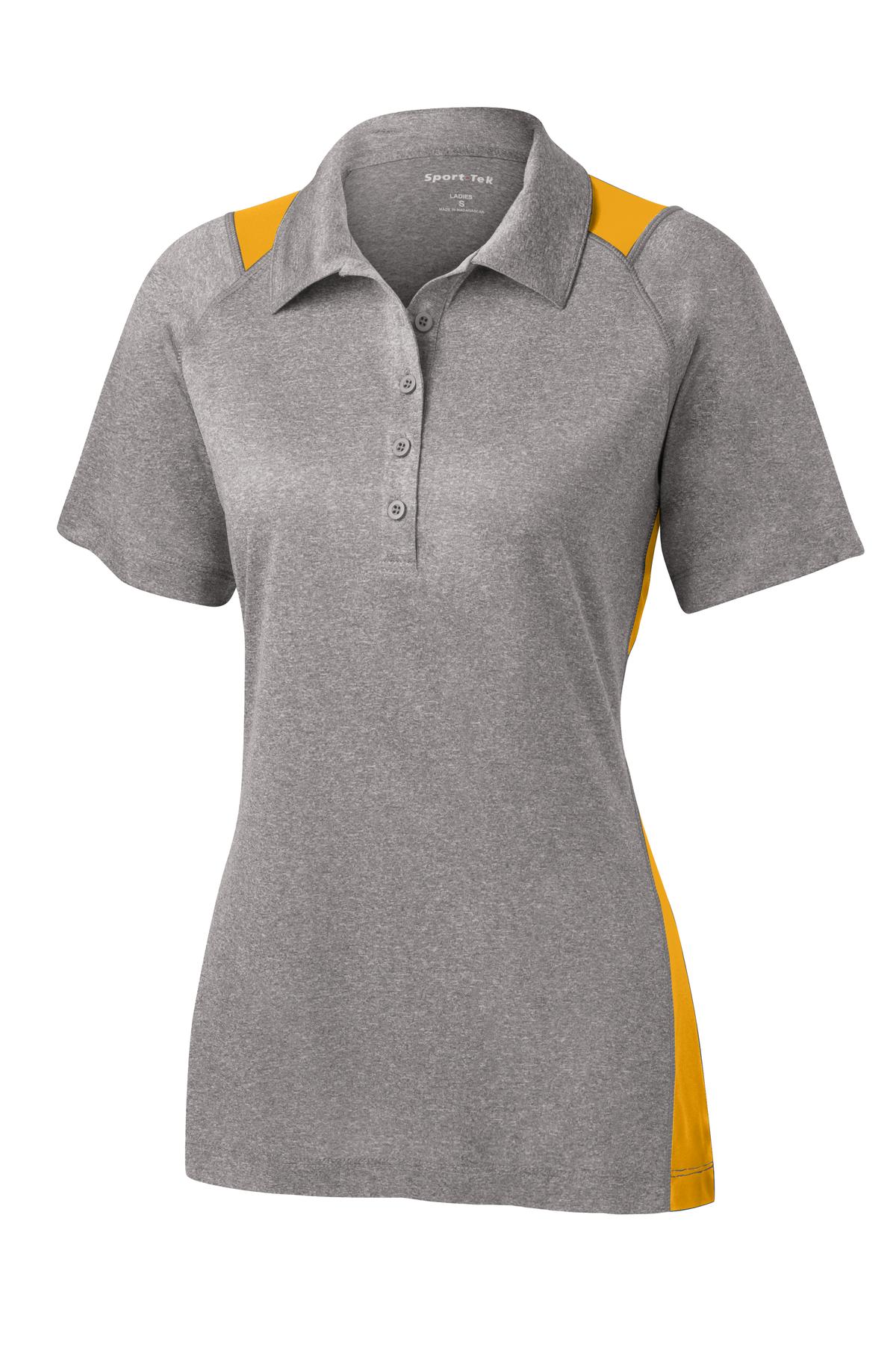 Sport-Tek® Women's Heather Colorblock Contender Polo. LST665