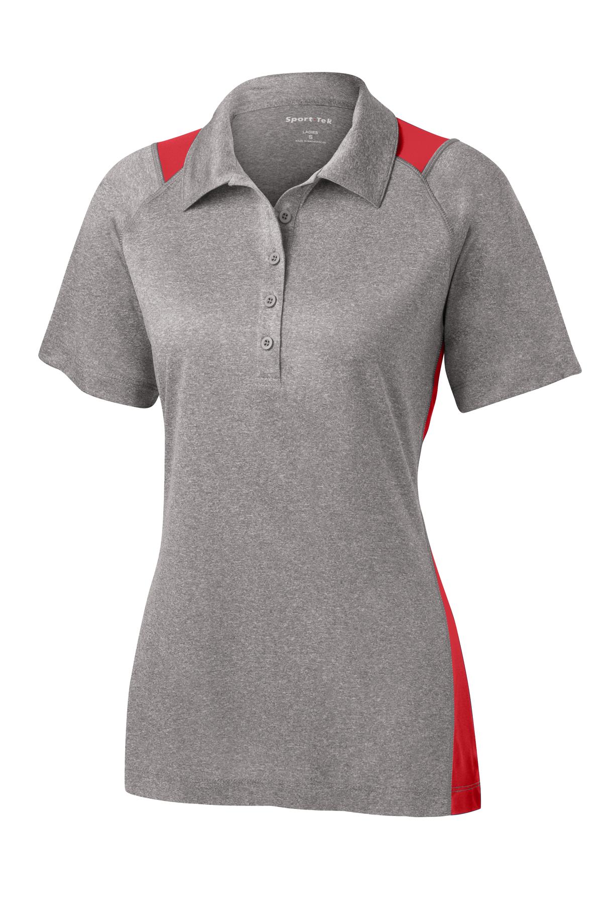 Sport-Tek® Women's Heather Colorblock Contender Polo. LST665