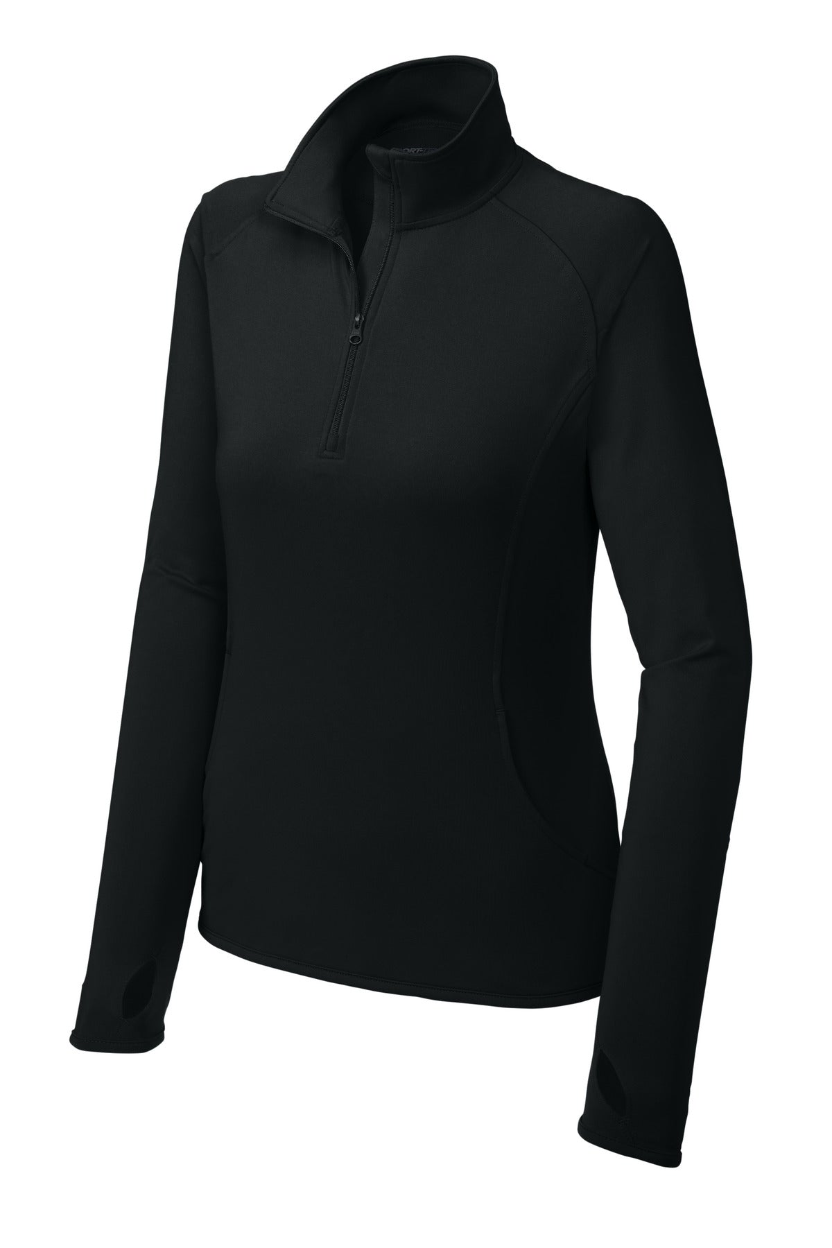 Sport-Tek® Women's Sport-Wick® Stretch 1/4-Zip Pullover. LST850 - hero