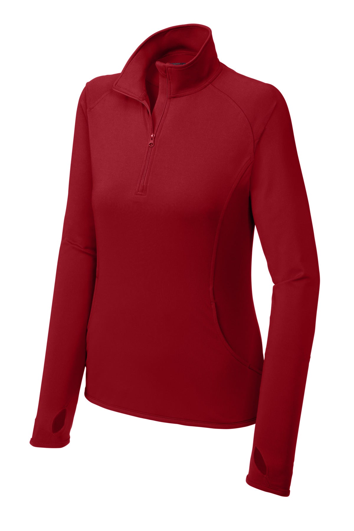 Sport-Tek® Women's Sport-Wick® Stretch 1/4-Zip Pullover. LST850