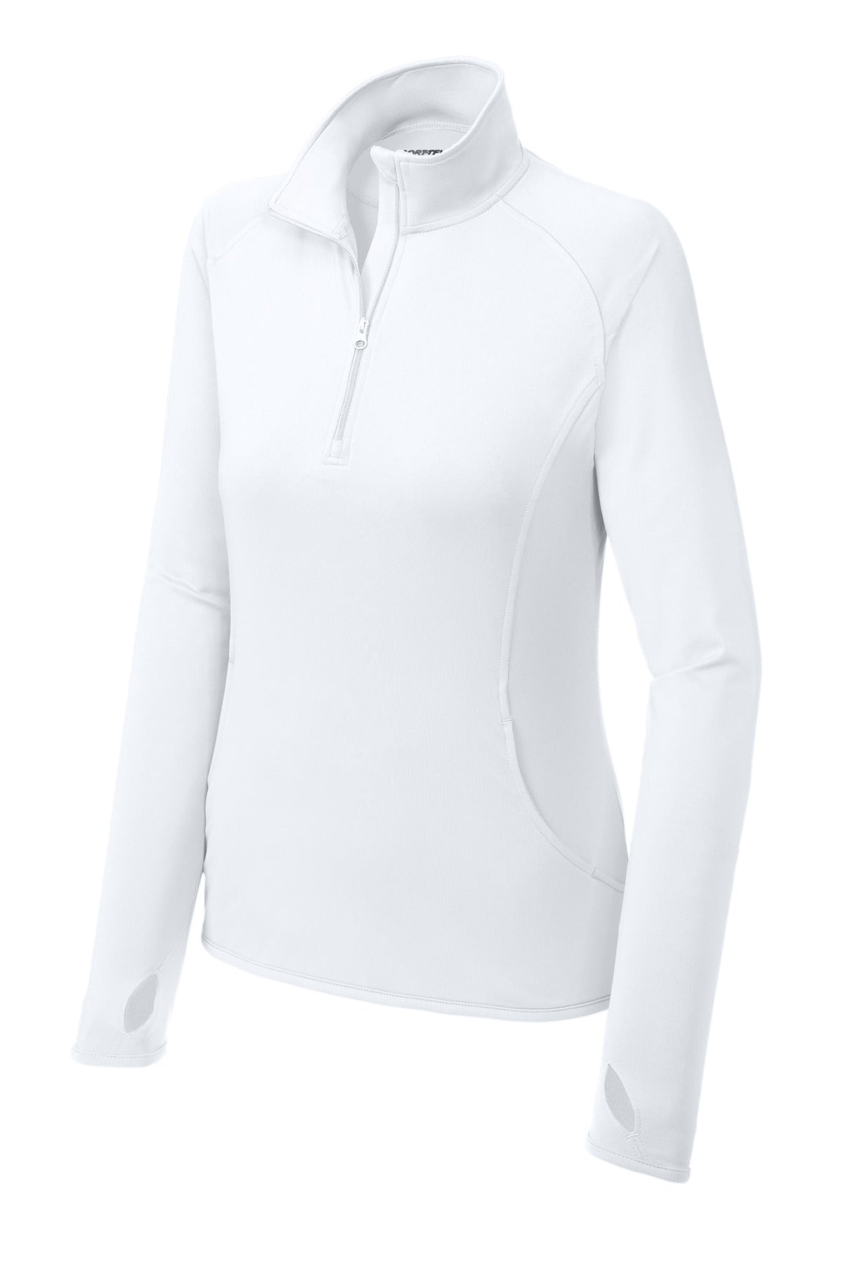 Sport-Tek® Women's Sport-Wick® Stretch 1/4-Zip Pullover. LST850