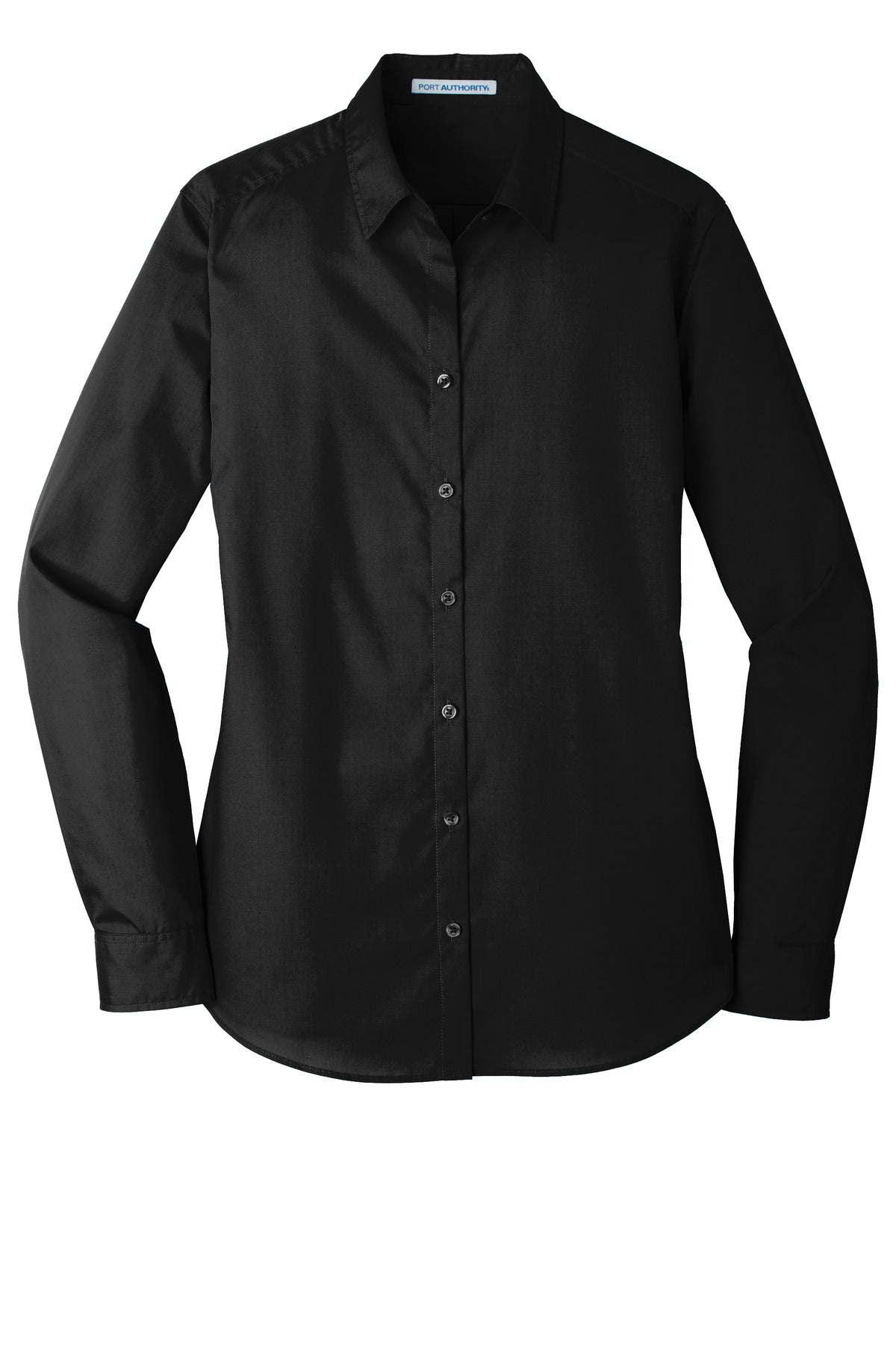 Port Authority® Women's Long Sleeve Carefree Poplin Shirt. LW100