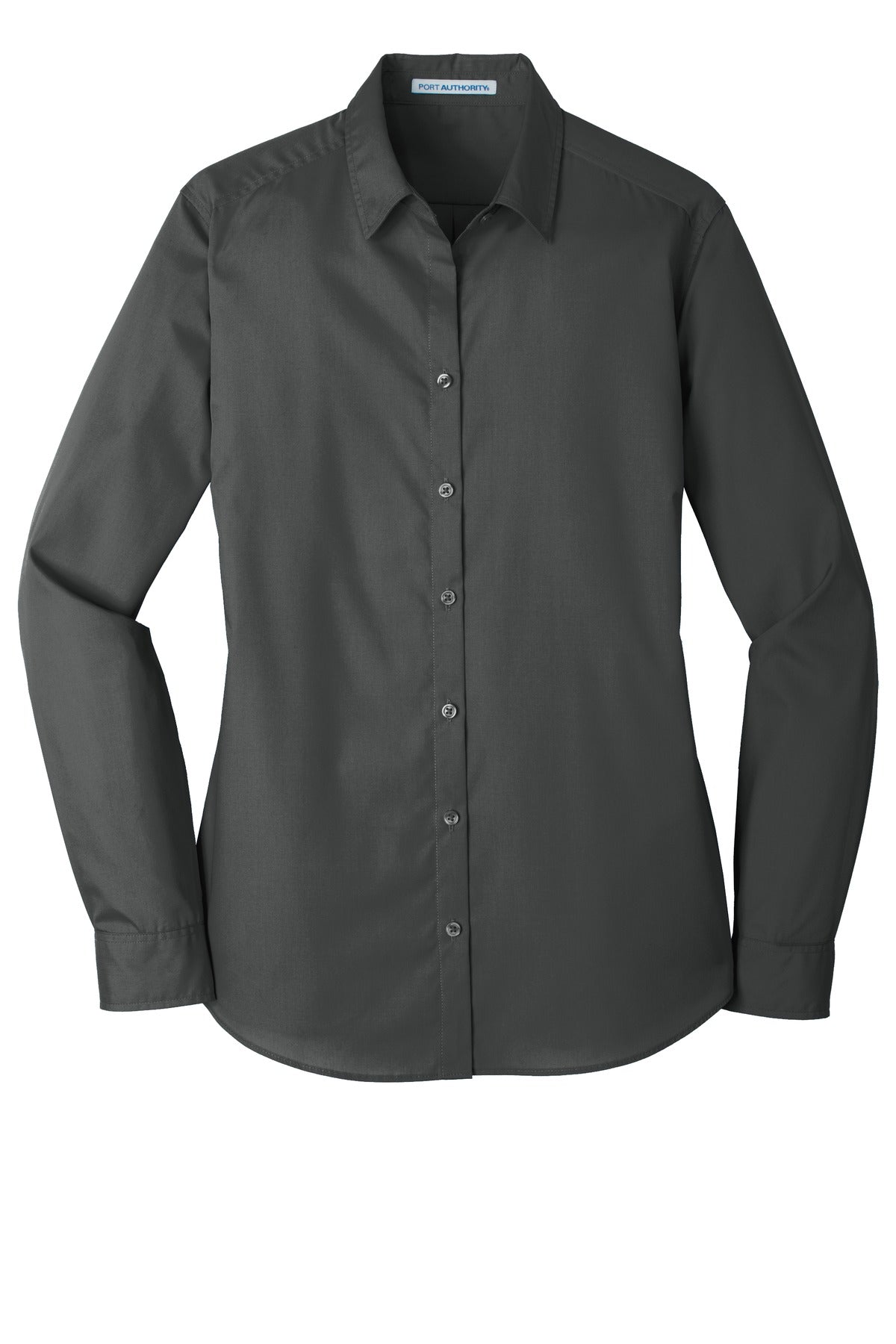 Port Authority® Women's Long Sleeve Carefree Poplin Shirt. LW100
