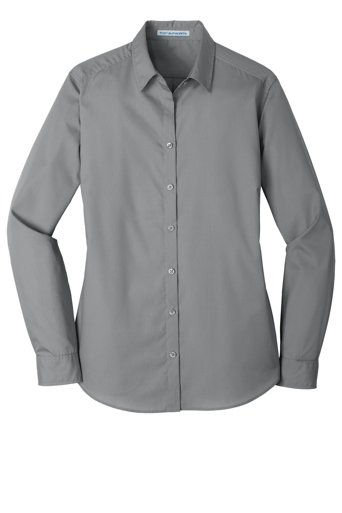 Port Authority® Women's Long Sleeve Carefree Poplin Shirt. LW100