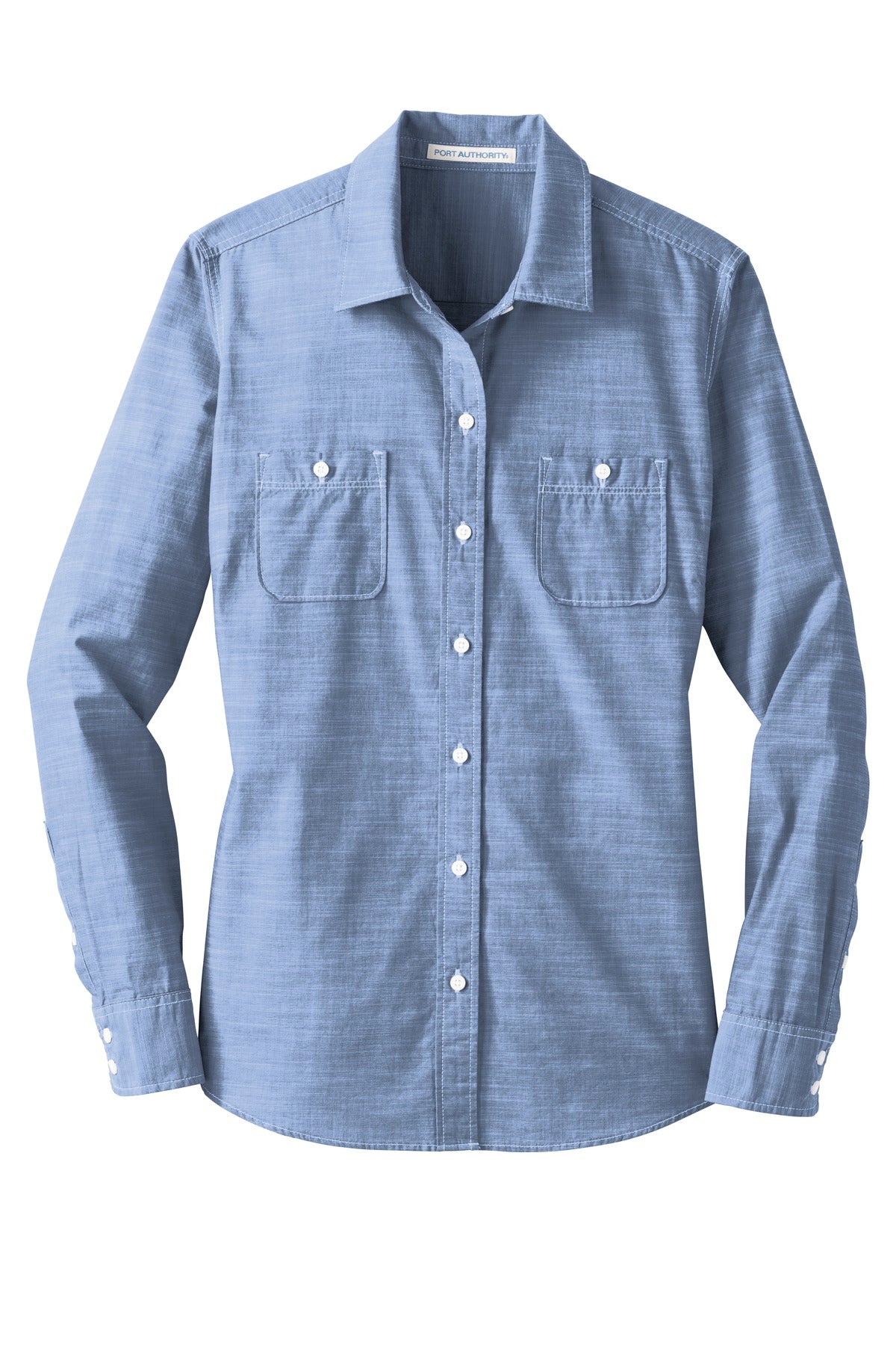 Port Authority® Women's Slub Chambray Shirt. LW380