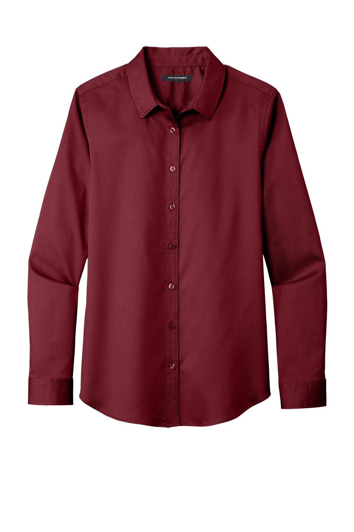 Port Authority® Women's Long Sleeve SuperPro ReactTwill Shirt. LW808 - hero