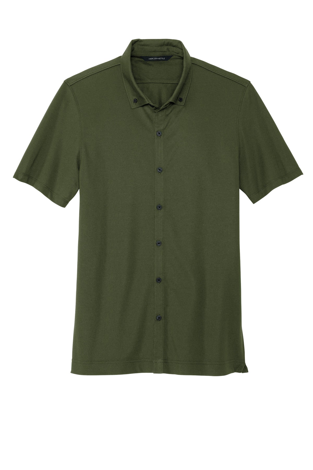 Mercer+Mettle® Stretch Pique Full-Button Polo MM1006
