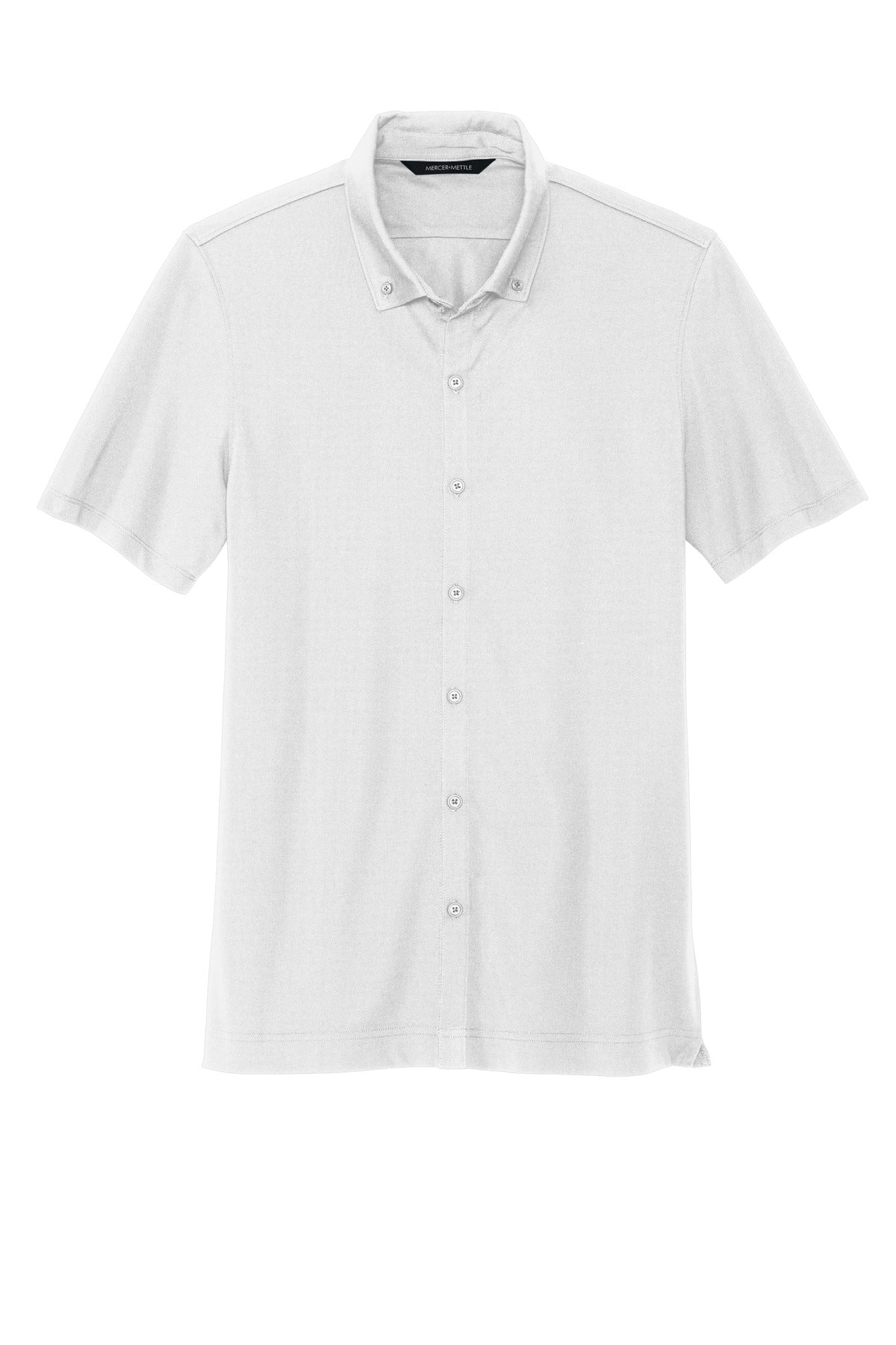 Mercer+Mettle® Stretch Pique Full-Button Polo MM1006