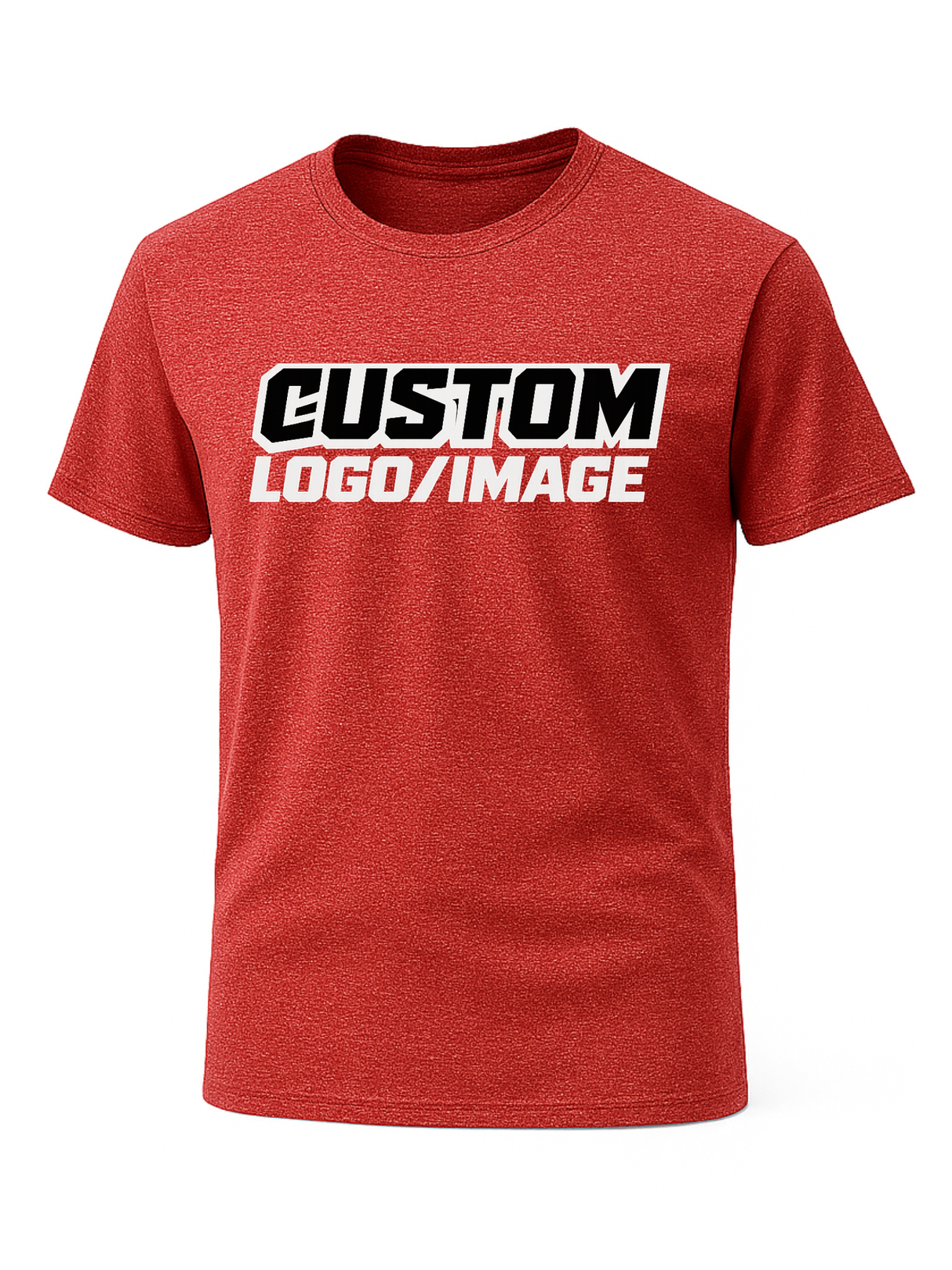 New Red Heather t-shirt, custom shirts, business uniforms, team shirts, event printing, Volumeshirts, Promo, Best Shirts Florida, 1st