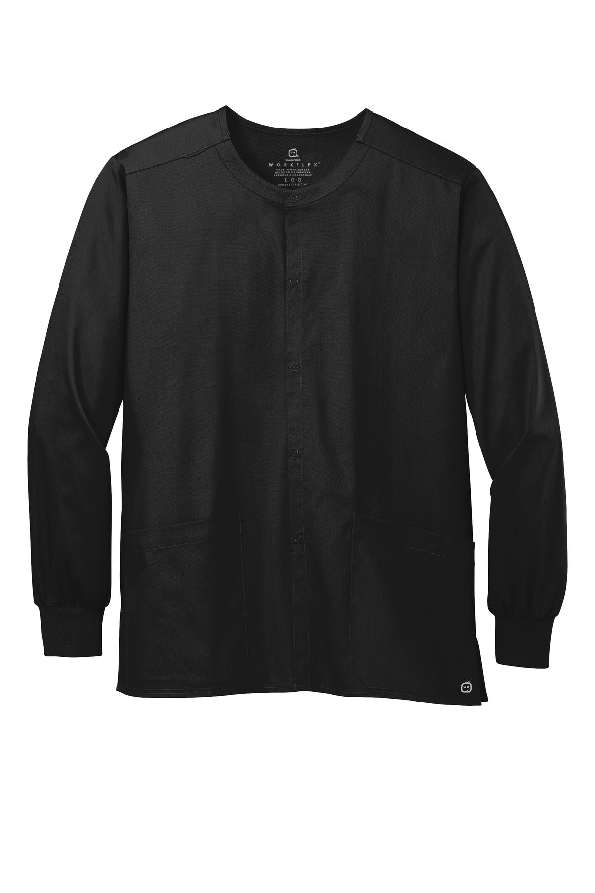 Wink® Unisex WorkFlex Snap-Front Scrub Jacket WW3080 - hero