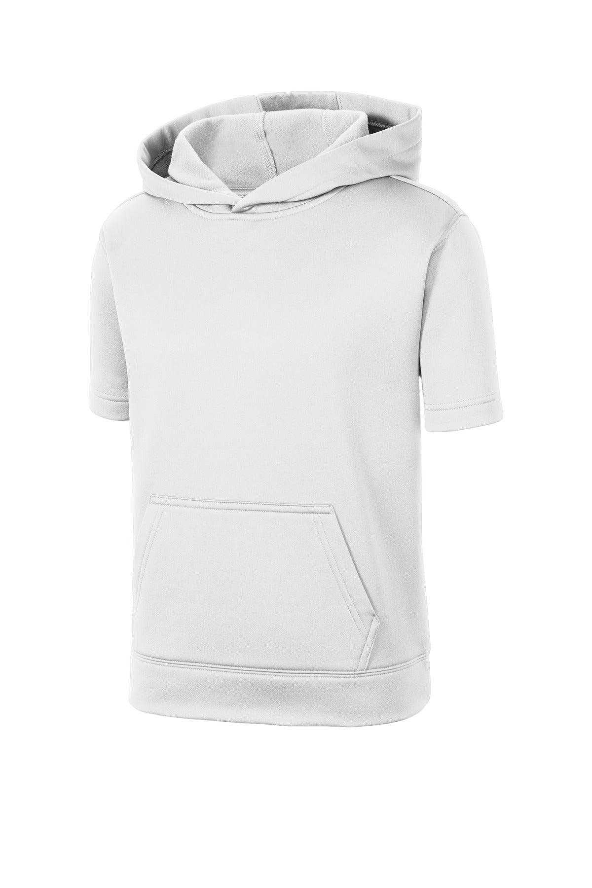 Sport-Tek ® Youth Sport-Wick ® Fleece Short Sleeve Hooded Pullover. YST251