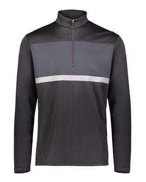 Holloway Men's Dry-Excel™ Prism Bold Quarter-Zip Pullover. 222591 - Black/ Carbon