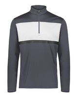 Holloway Men's Dry-Excel™ Prism Bold Quarter-Zip Pullover. 222591 - Carbon/ White