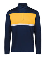 Holloway Men's Dry-Excel™ Prism Bold Quarter-Zip Pullover. 222591 - Navy/ Gold