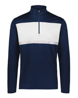 Holloway Men's Dry-Excel™ Prism Bold Quarter-Zip Pullover. 222591 - Navy/ White