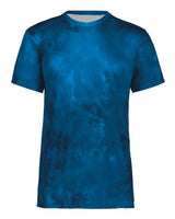 Holloway Youth Cotton-Touch Cloud T-Shirt. 222696 - Royal Cloud Print