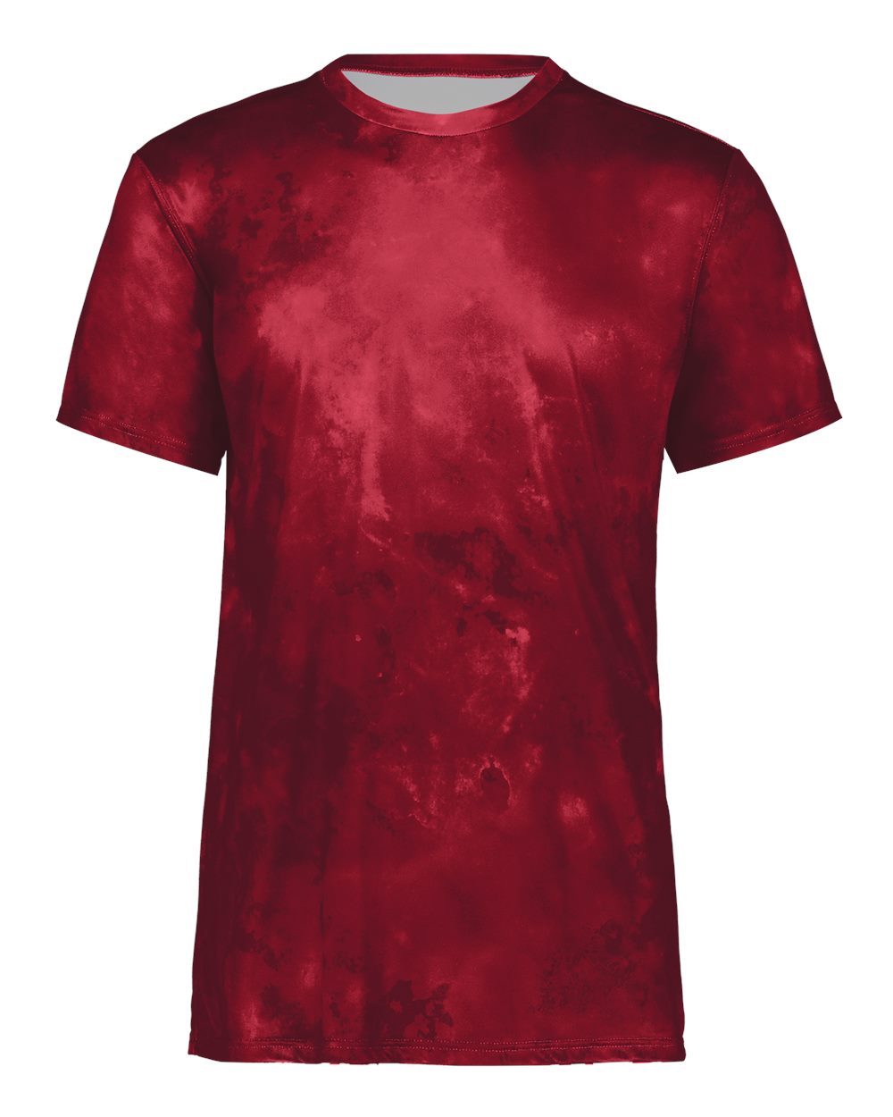 Holloway Youth Cotton-Touch Cloud T-Shirt. 222696 - Scarlet Cloud Print