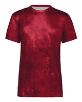 Holloway Youth Cotton-Touch Cloud T-Shirt. 222696 - Scarlet Cloud Print