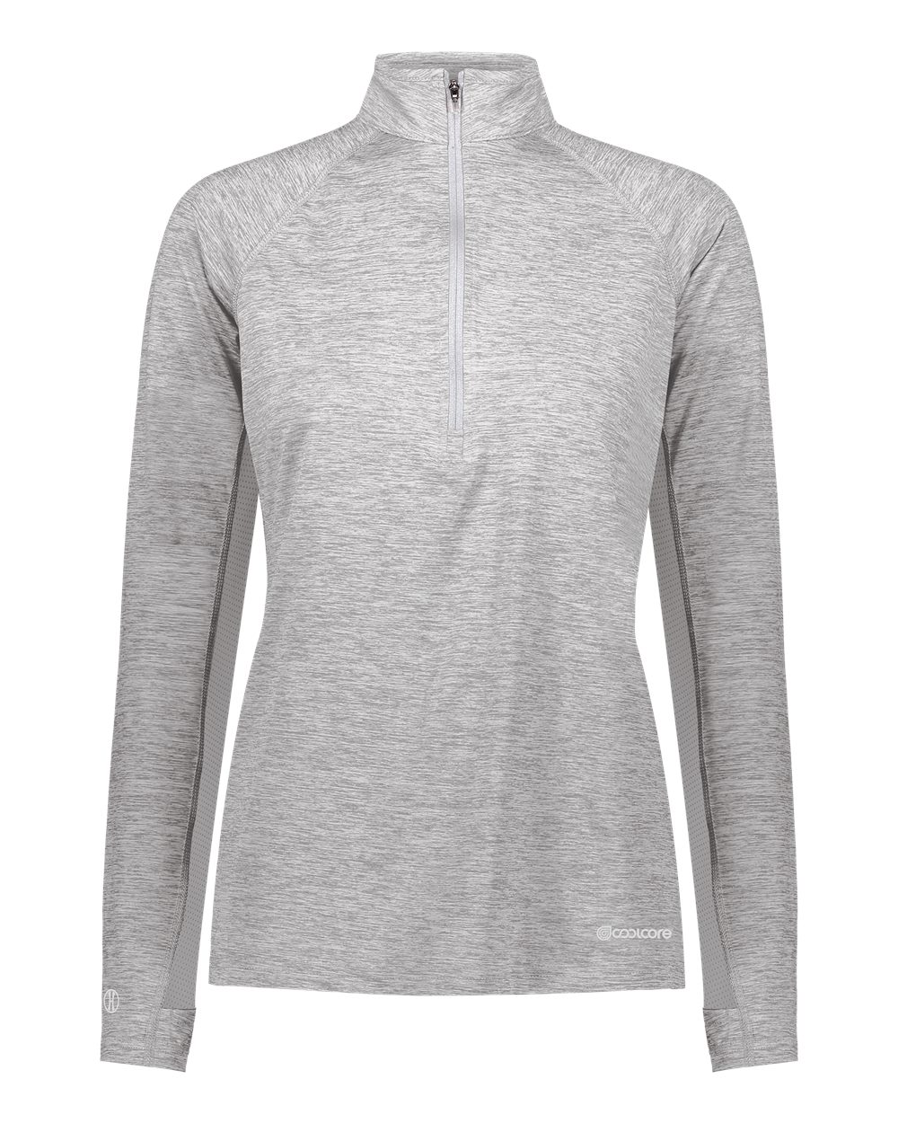Holloway Women's Electrify CoolCore® Quarter-Zip Pullover. 222774 - Athletic Grey Heather