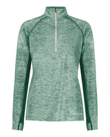 Holloway Women's Electrify CoolCore® Quarter-Zip Pullover. 222774 - Dark Green Heather
