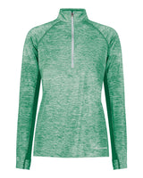Holloway Women's Electrify CoolCore® Quarter-Zip Pullover. 222774 - Kelly Heather