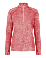 Holloway Women's Electrify CoolCore® Quarter-Zip Pullover. 222774 - Scarlet Heather