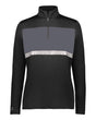 Holloway Women's Prism Bold Quarter-Zip Pullover. 222791 - Black/ Carbon