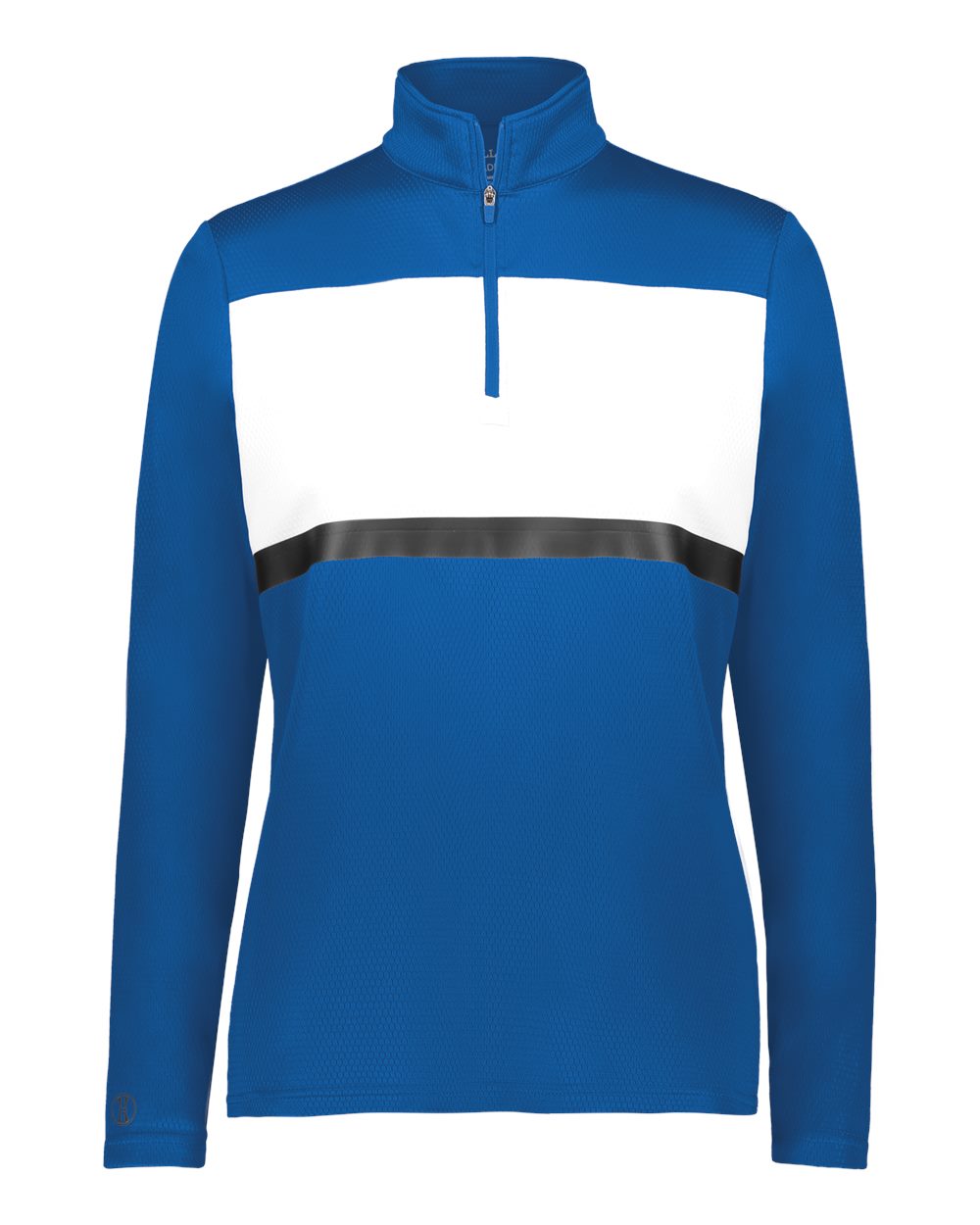 Holloway Women's Prism Bold Quarter-Zip Pullover. 222791 - Royal/ White