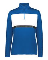 Holloway Women's Prism Bold Quarter-Zip Pullover. 222791 - Royal/ White