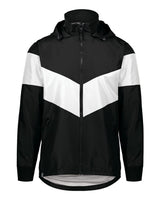 Holloway Men's Potomac Hooded Jacket. 229527 - Black/ White