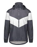 Holloway Men's Potomac Hooded Jacket. 229527 - Carbon/ White