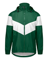 Holloway Men's Potomac Hooded Jacket. 229527 - Dark Green/ White