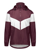 Holloway Men's Potomac Hooded Jacket. 229527 - Maroon/ White