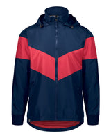 Holloway Men's Potomac Hooded Jacket. 229527 - Navy/ Scarlet