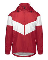 Holloway Men's Potomac Hooded Jacket. 229527 - Scarlet/ White