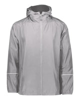 Holloway Men's Packable Hooded Jacket. 229582 - Athletic Grey