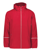 Holloway Men's Packable Hooded Jacket. 229582 - Scarlet