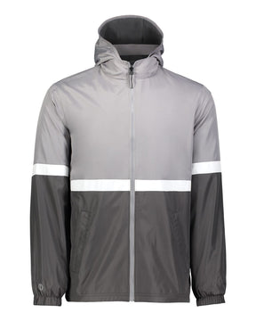Holloway Men's Turnabout Reversible Hooded Jacket. 229587 - Athletic Grey/ Carbon