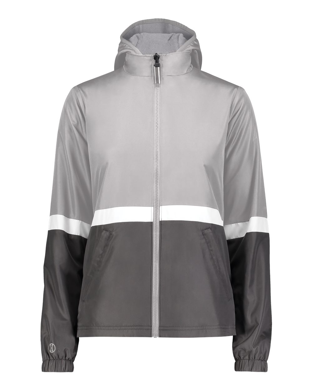 Holloway Women's Turnabout Reversible Hooded Jacket. 229787 - Athletic Grey/ Carbon