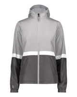 Holloway Women's Turnabout Reversible Hooded Jacket. 229787 - Athletic Grey/ Carbon