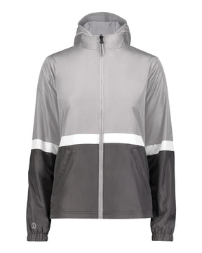 Holloway Women's Turnabout Reversible Hooded Jacket. 229787 - Athletic Grey/ Carbon