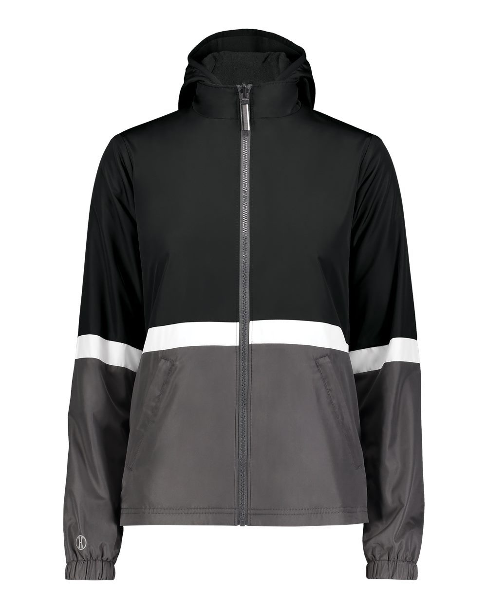 Holloway Women's Turnabout Reversible Hooded Jacket. 229787 - Black/ Carbon