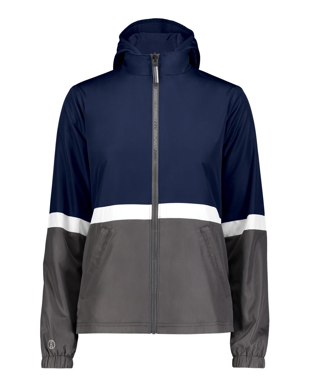 Holloway Women's Turnabout Reversible Hooded Jacket. 229787 - Navy/ Carbon