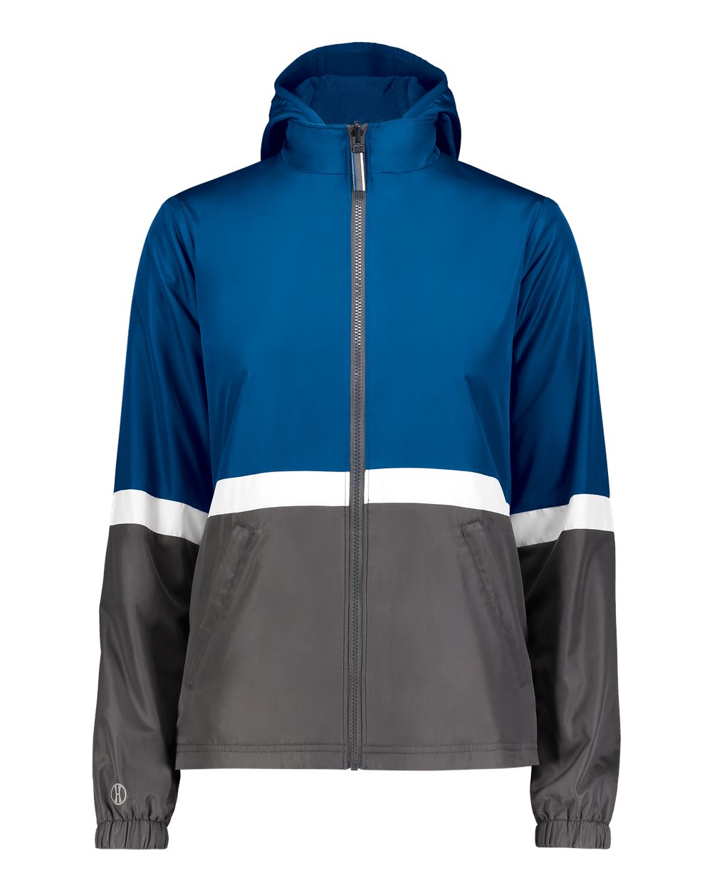 Holloway Women's Turnabout Reversible Hooded Jacket. 229787 - Royal/ Carbon