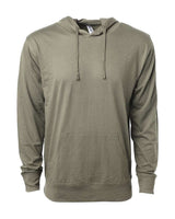 Independent Trading Co. Unisex Lightweight Hooded Pullover T-Shirt. SS150J - Olive